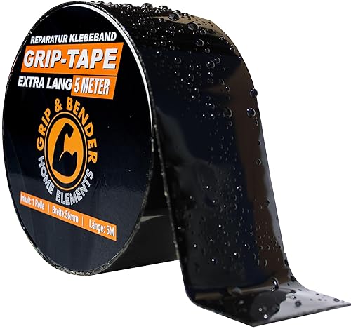 GRIP&BENDER PVC Reparatur-Klebeband (5Meter) Wasserdichtes Tape zum Abdichten – Selbstklebendes Flick-Set (56mm x 5m) - Cheap-Us