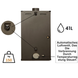 Kaminofen Holzofen Wasserführend BALKAN ENERGY Bellarosa
