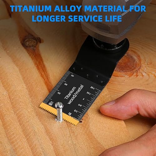 30 tlg Multitool Sägeblätter Set,Oszillierendes Zubehör Set,Holz Kunststoff Metall Multifunktionswerkzeug Zubehör für Fein Multimaster, Makita,Milwaukee, Dremel - Cheap-Us