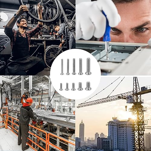 woshilaoDS 1000 Stk Kleine Schrauben Set, Mini Schrauben Set, M1.6 M1.7 M2 M2.5 M3 Mikro Schrauben Sortiment Kit, Rundkopfschrauben Kreuzkopfschrauben für Brillen Uhren Laptops Computer - Cheap-Us