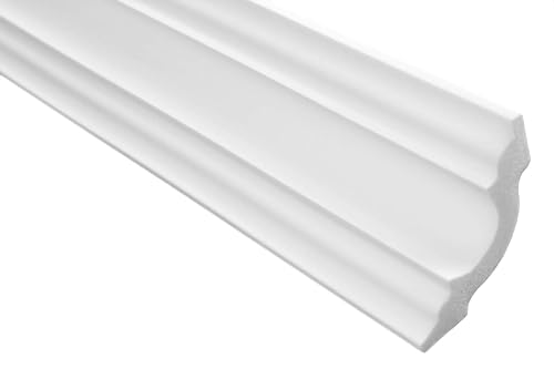 Marbet Deckenleisten aus Styropor XPS - Hochwertige Stuckleisten leicht & robust im modernen Design - (20 Meter Sparpaket E-14-50x50mm) Wandleiste - Cheap-Us