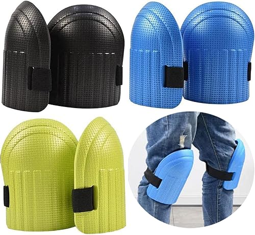 AMZMUKAUP 3 Pairs of Knee Pads, Waterproof EVA Knee Protection, Soft Foam, Anti-Collision Knee Pads, Adjustable Straps, Knee Pads for Work, Outdoors, Sports, Gardening - Cheap-Us
