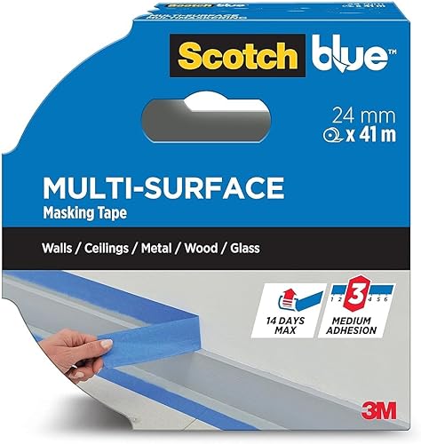ScotchBlue Premium 2090 UK Abdeckband für Wände, Decken, Metall, Holz und Glas, blau, 24mm - Cheap-Us