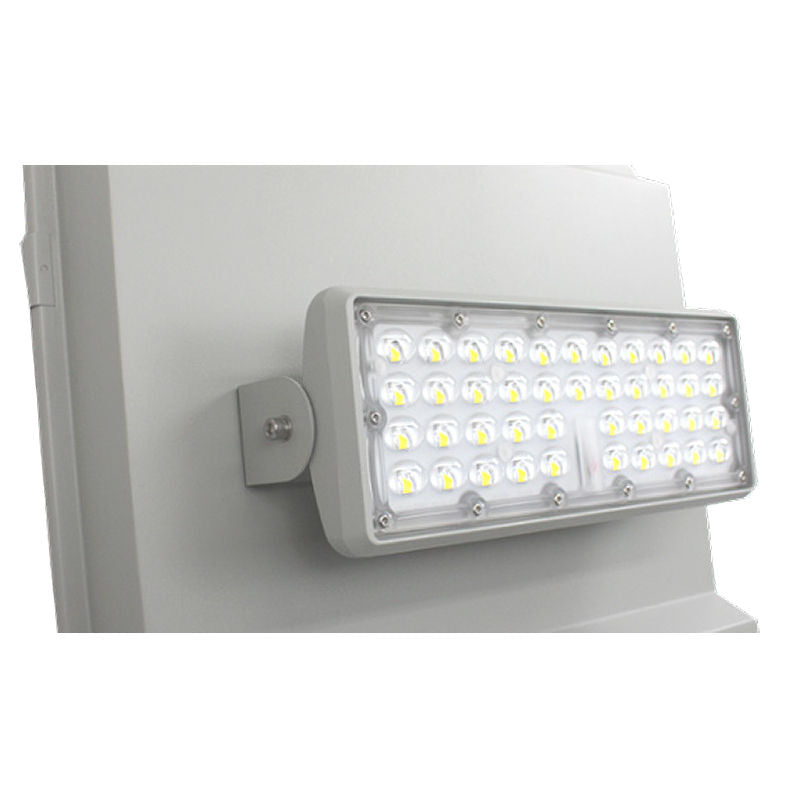 Westgate Smart Integrated Solar Street And Flood Light 70W 200 Lumens/W 3000K, Outdoor Lighting, 70W, 14000 Lumens, 3000K, Grey Finish None - Cheap-Us