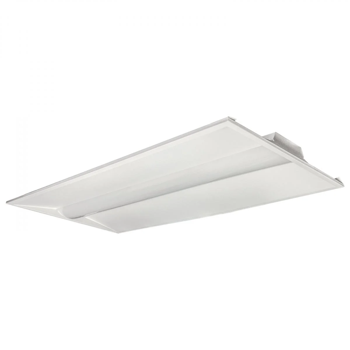 65-693 2X4 EM SINGLE BASKET TROFFER 2X4 Emergency Backup; Single Basket LED Troffer Fixture; Wattage Selectable; CCT Selectable; Lumens Selectable - Cheap-Us