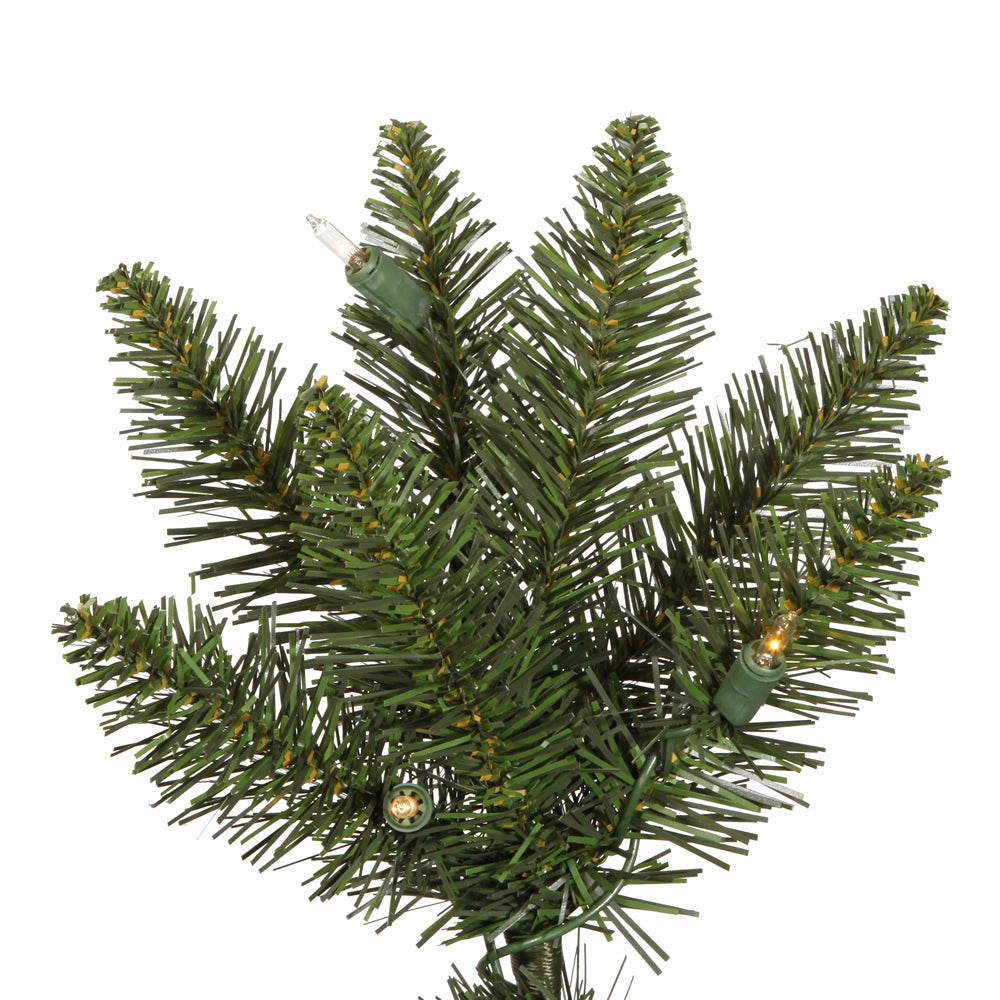 Vickerman 8.5' Durham Pole Pine Artificial Christmas Tree Warm White LED Dura-lit Lights - Cheap-Us