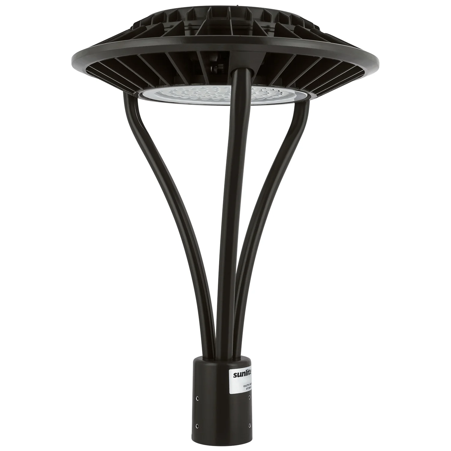 Sunlite 49180-SU LED Circular Pole-Top Commercial Outdoor Fixture, Dimmable, Frosted Bronze Finish, 6750 Lumens, 120-277 V, 60 Watt , 50K - Super White - Cheap-Us
