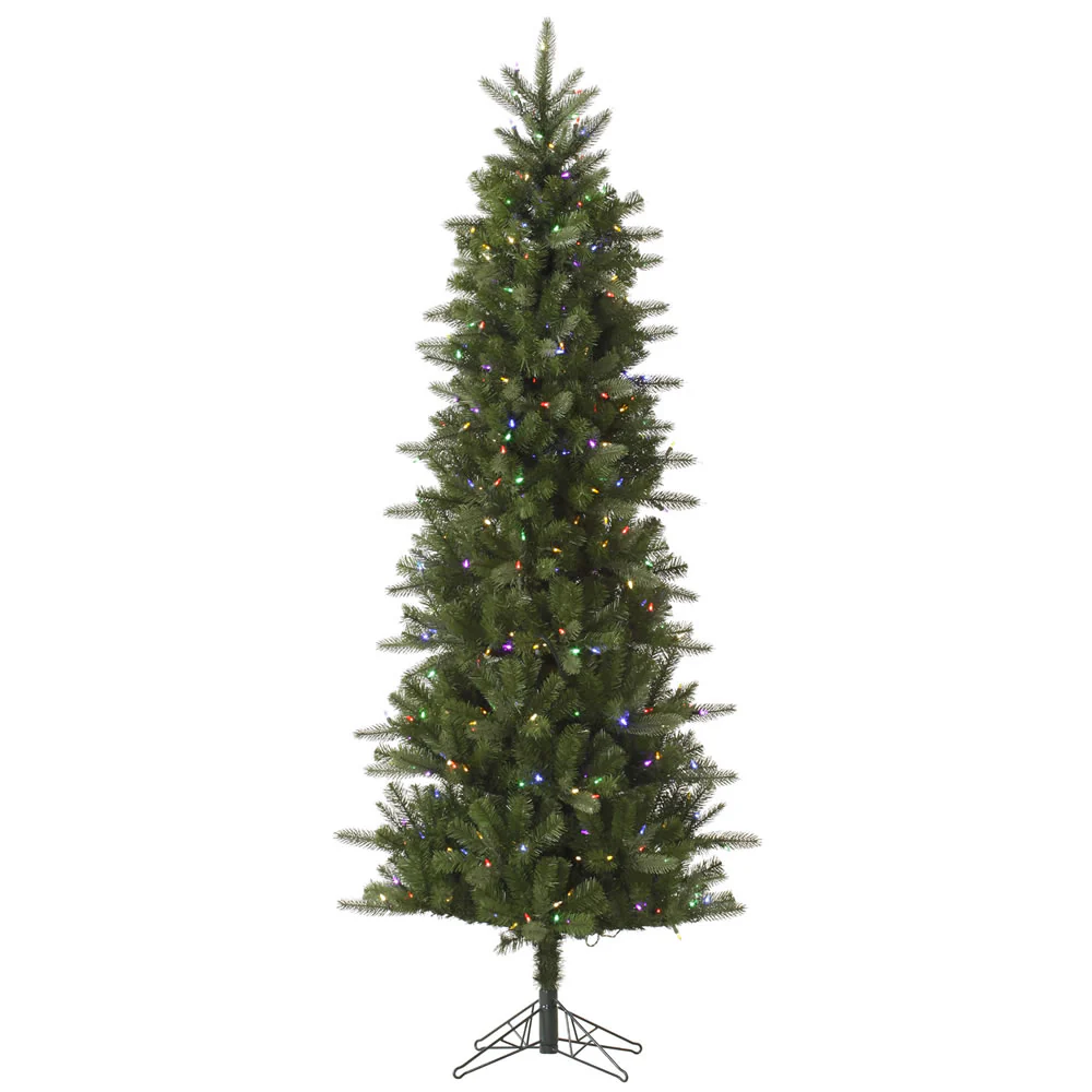 Vickerman 10' Carolina Pencil Spruce Artificial Christmas Tree Multi-Colored Dura-Lit®LED Lights - Cheap-Us