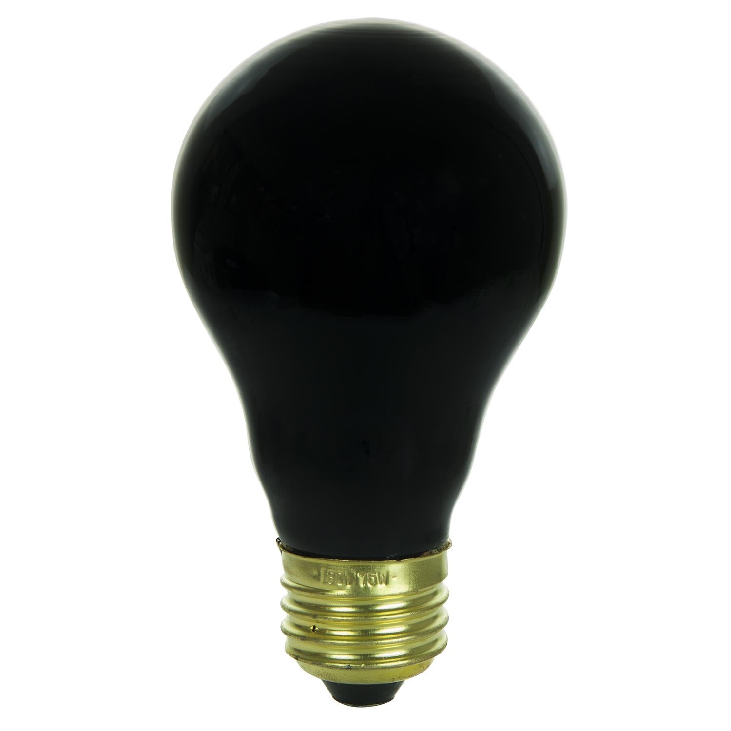 Sunlite 75 Watt A19 Black Light, Medium Base, Transparent Blacklight - Cheap-Us