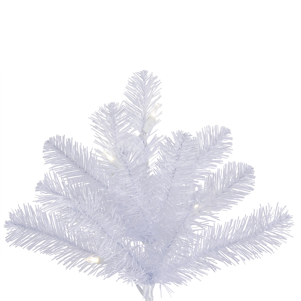 Vickerman 10' Crystal White Pine Artificial Christmas Tree Pure White LED Lights - Cheap-Us