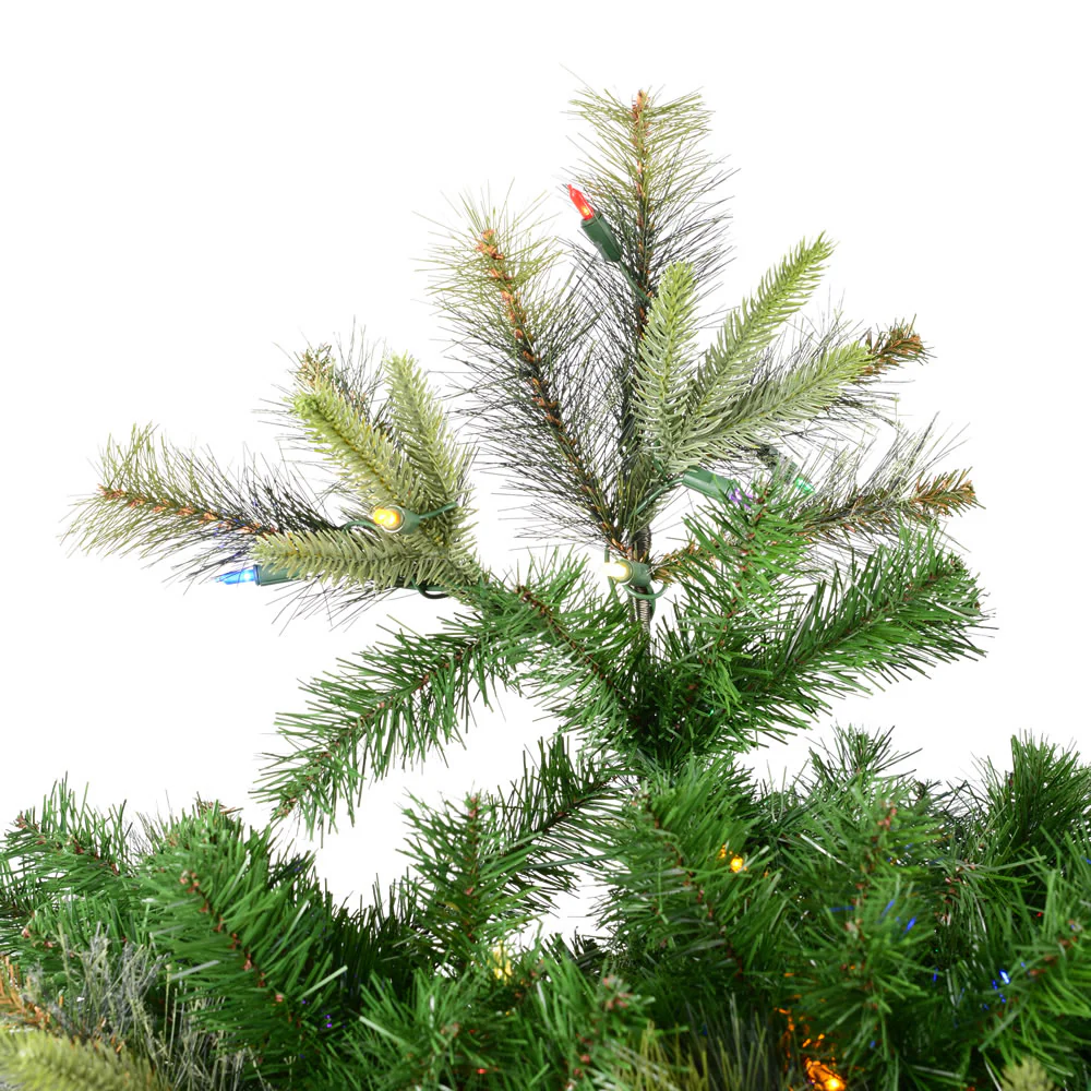 Vickerman 8.5' Cashmere Slim Artificial Christmas Tree Multi-Colored Dura-Lit® LED Lights - Cheap-Us