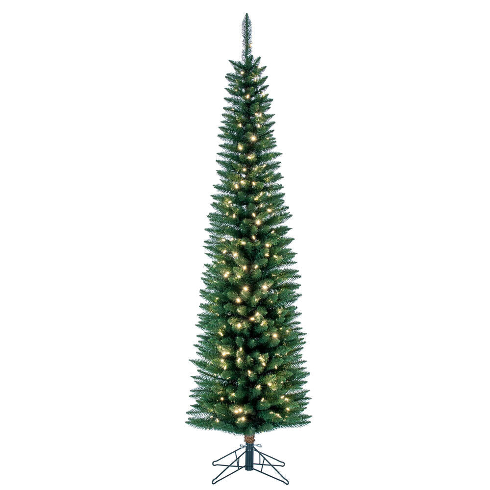 Vickerman 8.5' Durham Pole Pine Artificial Christmas Tree Warm White LED Dura-lit Lights - Cheap-Us