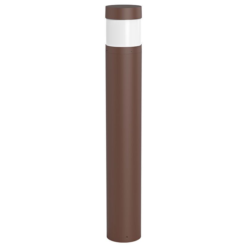 Westgate Bollard 42In Round Flat Top Adj. 12-22W 30/40/50K, Bronze, Outdoor Lighting, 12~22W, 130 Lumens/W, 30K/40K/50K, Bronze Finish, 0~10V Dimmable - Cheap-Us