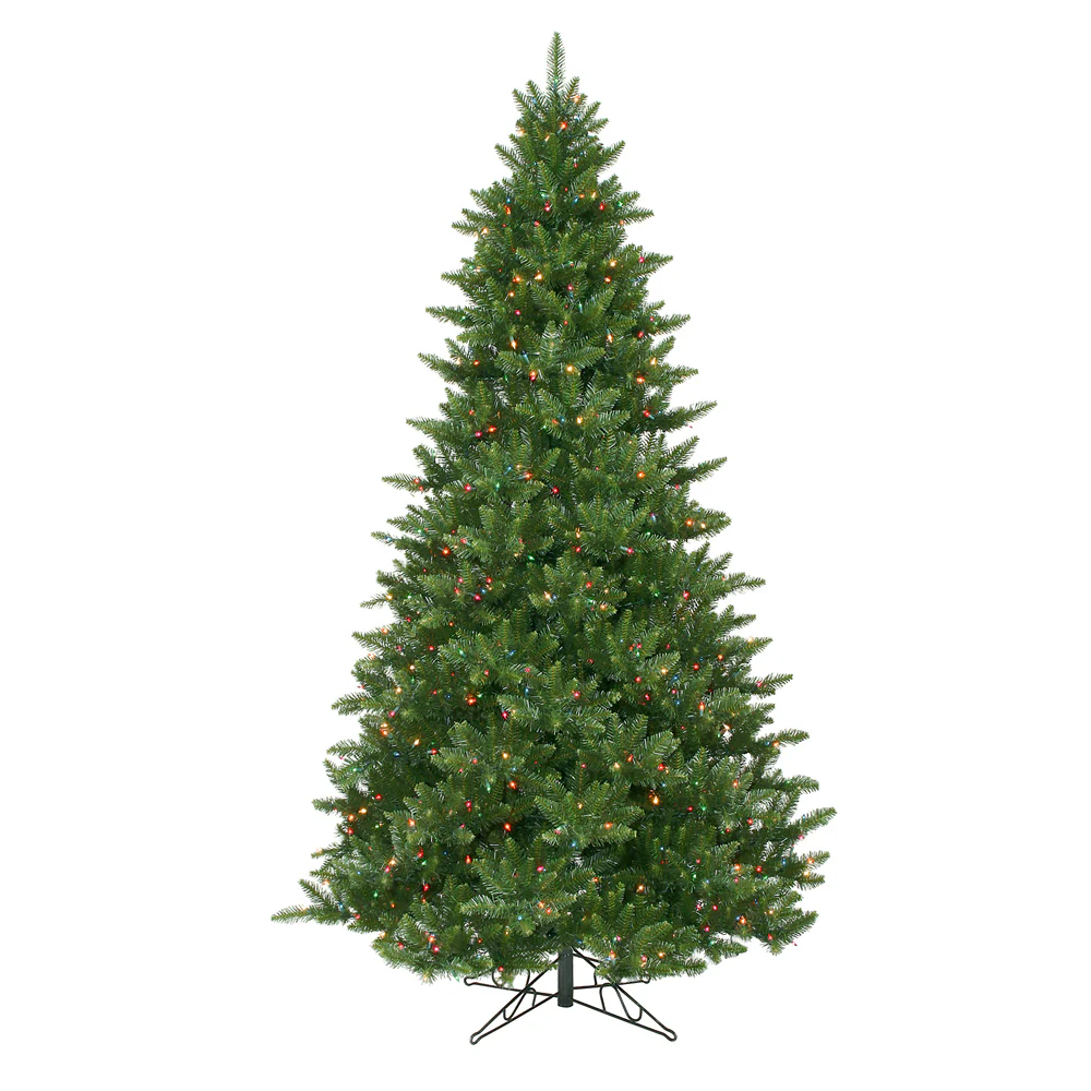 Vickerman 9.5' Camdon Fir Artificial Christmas Tree Multi-colored Dura-lit Lights - Cheap-Us