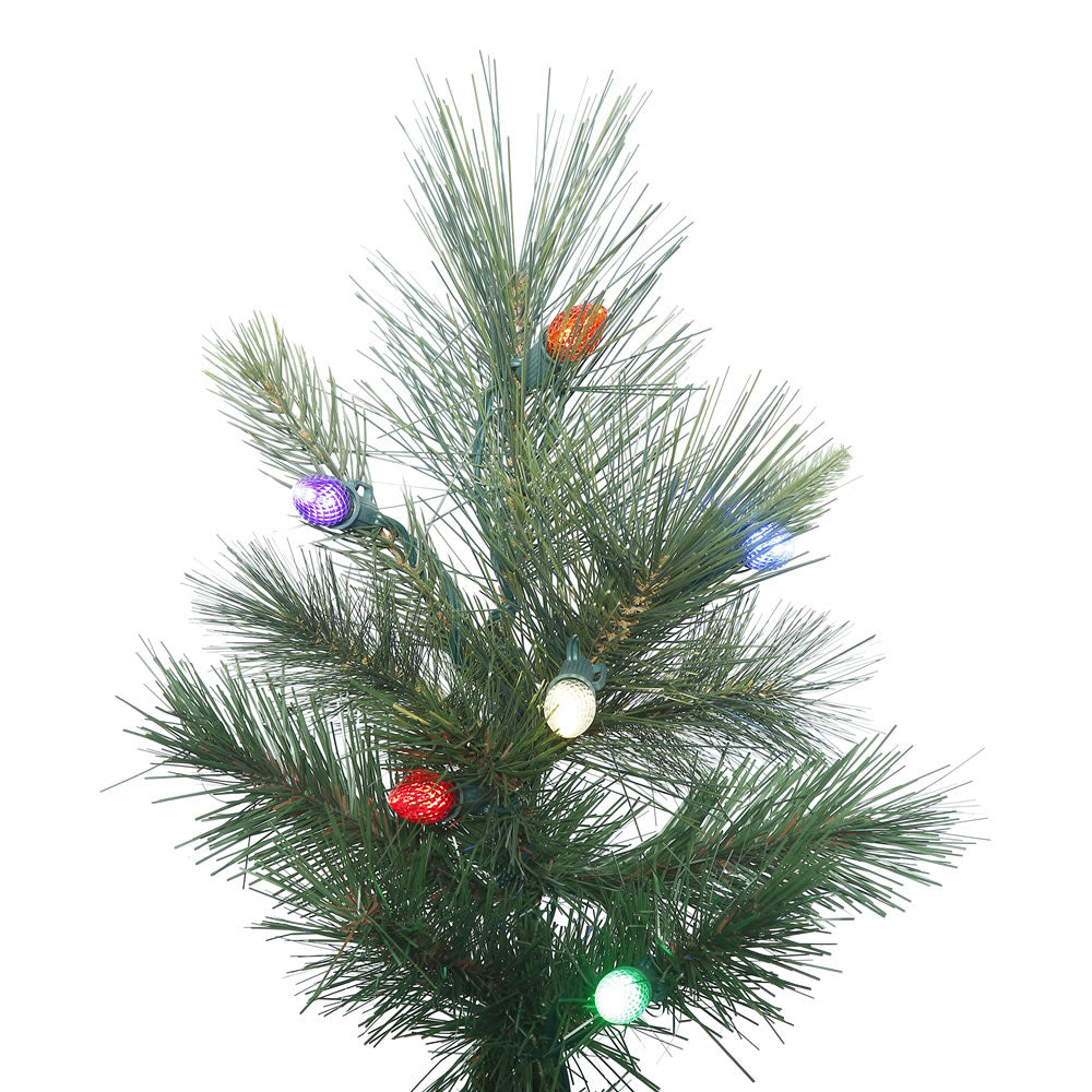 Vickerman 7.5' Norway Pine Artificial Christmas Tree with 375 Multi-Colored C7 LED Lights - Cheap-Us