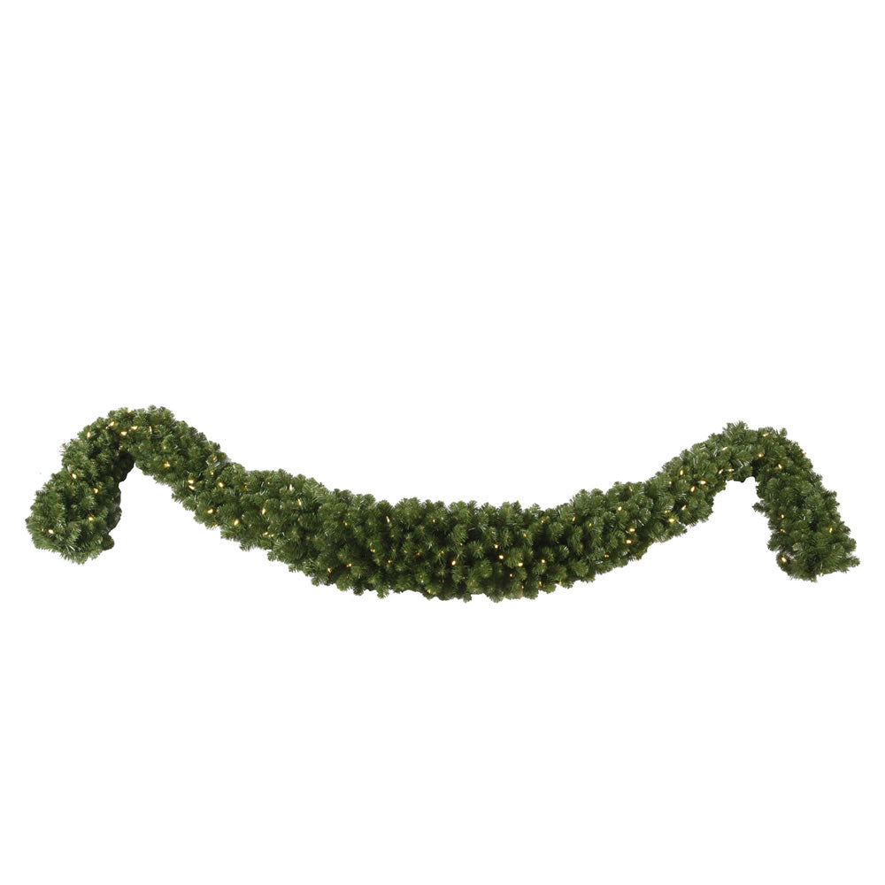 Vickerman 12' Grand Teton Artificial Christmas Swag Garland Warm White Wide Angle LED Lights - Cheap-Us