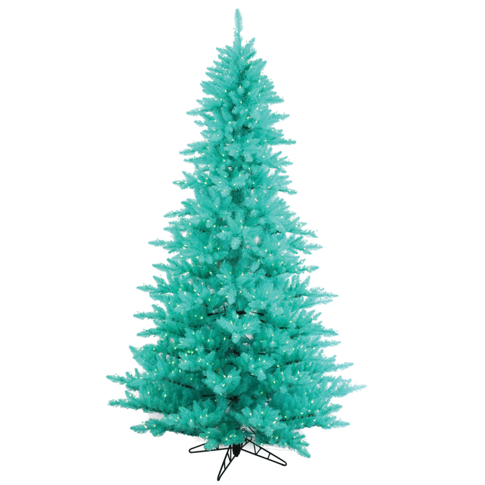 Vickerman 5.5' Aqua Fir Artificial Christmas Tree Aqua Dura-lit LED Lights - Cheap-Us