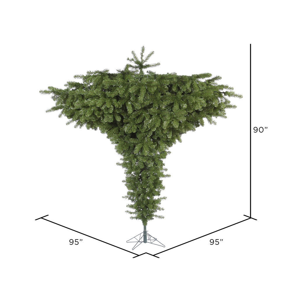 Vickerman 7.5' Upside Down Artificial Christmas Tree Unlit - Cheap-Us