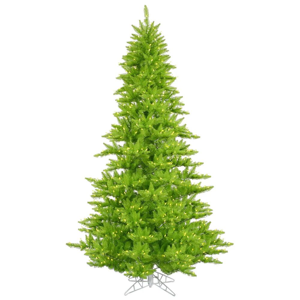 Vickerman 9' Lime Fir Artificial Christmas Tree Lime Dura-lit LED Lights - Cheap-Us