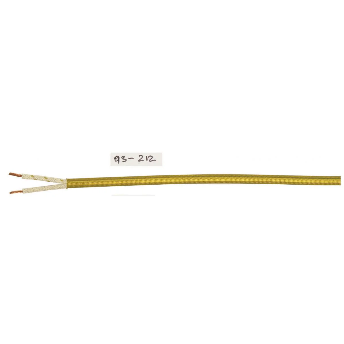 Pulley Bulk Wire; 18/2 Rayon Braid 90C; 250 Foot/Spool; Gold - Cheap-Us