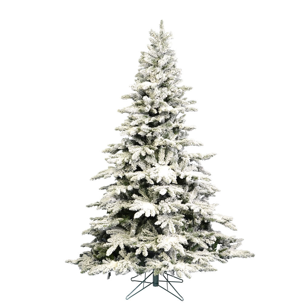 Vickerman 6.5' Flocked Utica Fir Artificial Christmas Tree Unlit - Cheap-Us