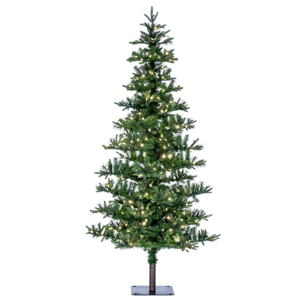 Vickerman 8' Shawnee Fir Artificial Christmas Tree Warm White LED Dura-lit Lights - Cheap-Us