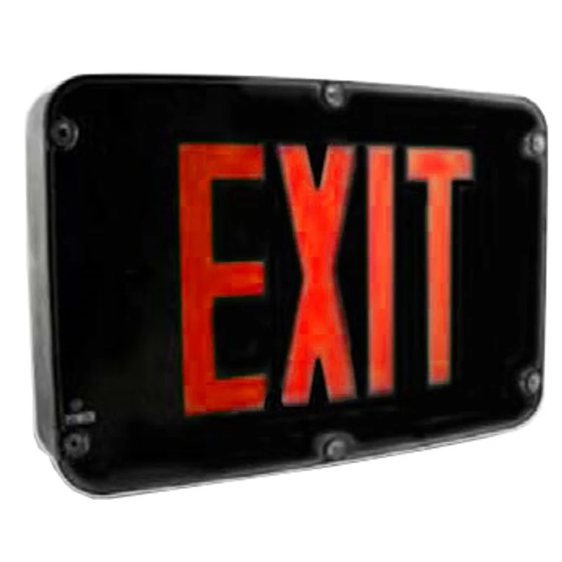 Westgate Nema 4X Rated LED Exit Sign, Single Face, Red Black Em Incl., LED Exit & Emergency Lighting, 3.2W - Cheap-Us