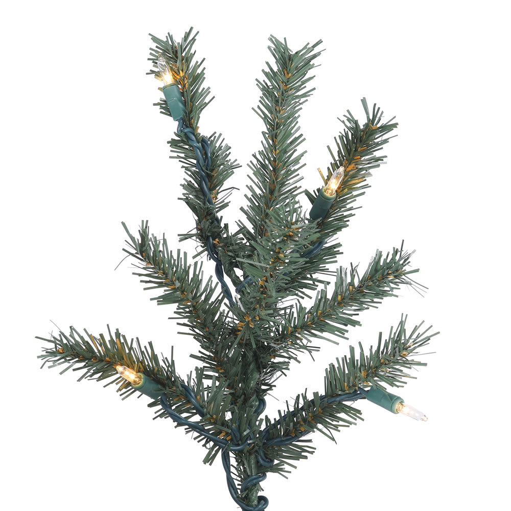 Vickerman 9' Natural Bark Alpine Artificial Christmas Tree Warm White Dura-lit LED Lights - Cheap-Us