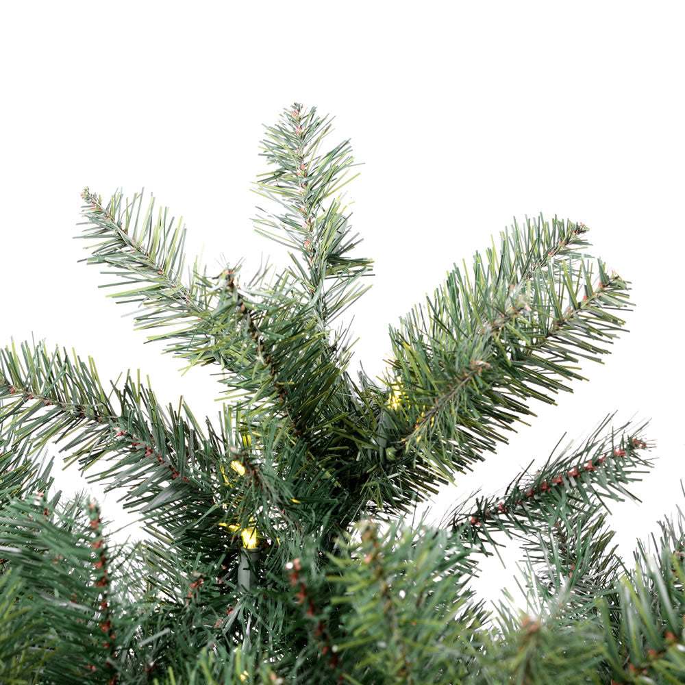 Vickerman 7.5' Salem Pencil Pine Artificial Christmas Tree 400 Warm White LED Dura-lit Lights - Cheap-Us