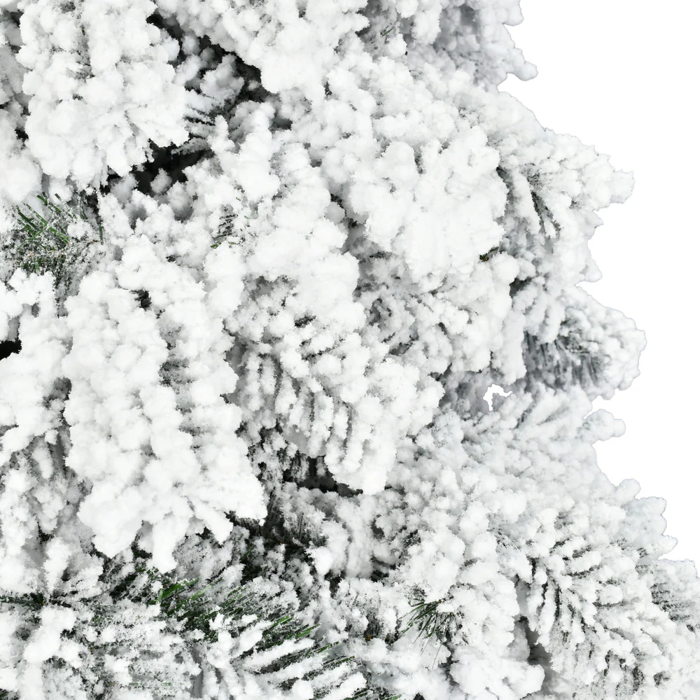 Vickerman 7' Flocked Spruce Artificial Christmas Tree Unlit - Cheap-Us