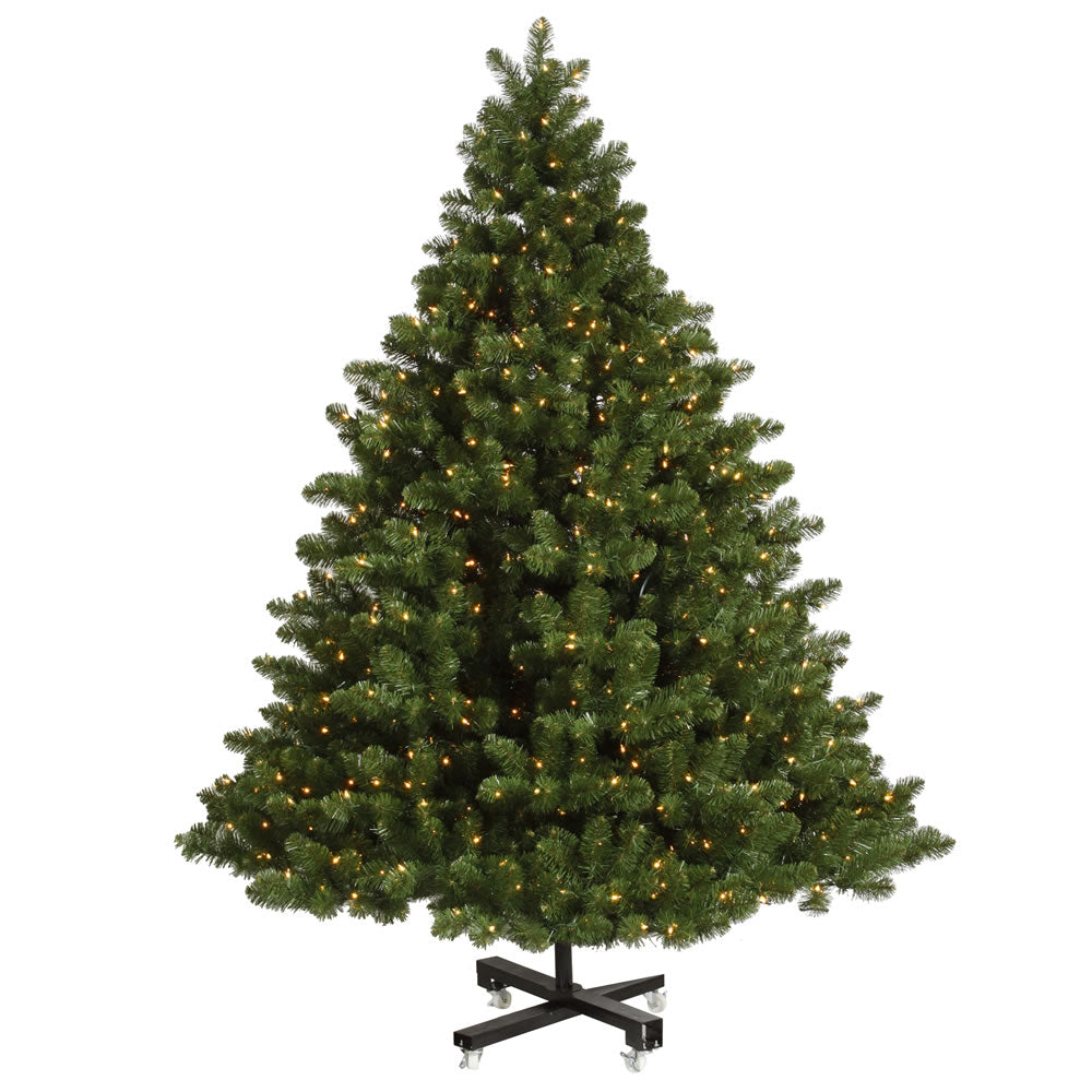 Vickerman 9' Grand Teton Artificial Christmas Tree Single Mold Warm White LED Lights - Cheap-Us