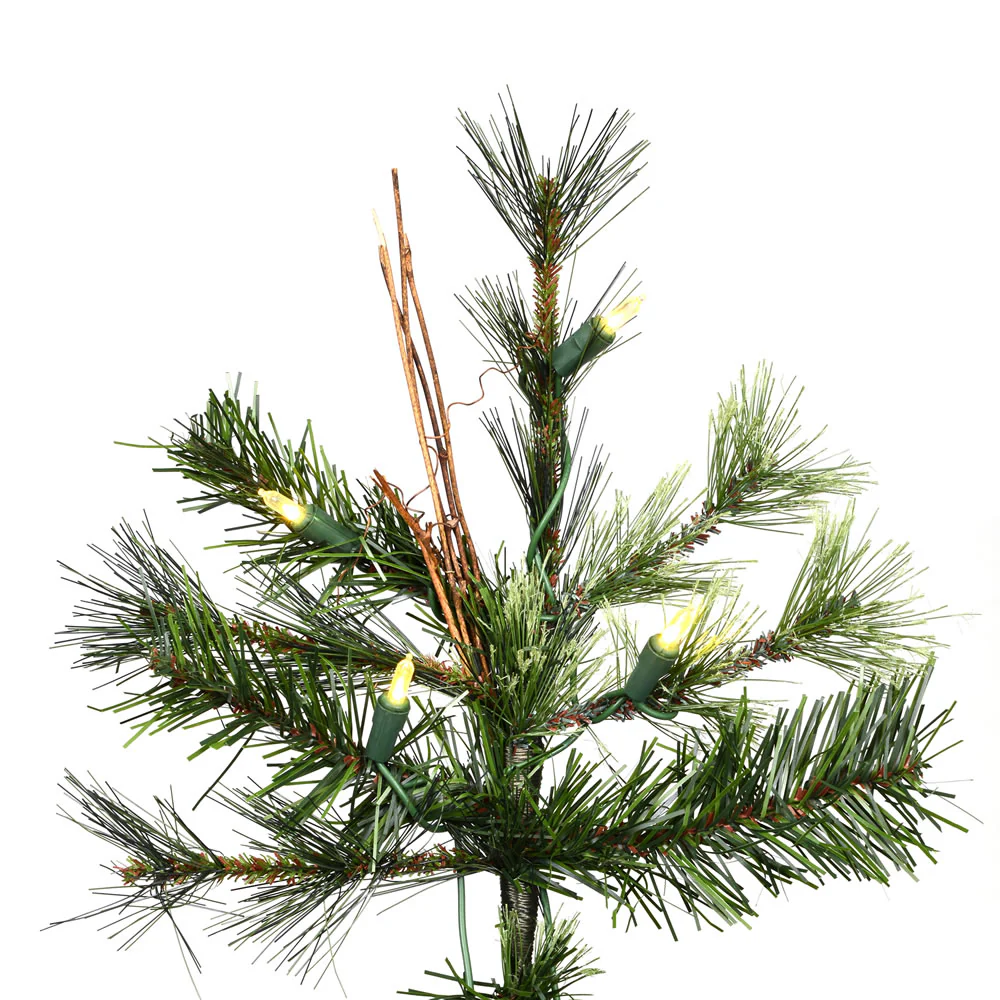 Vickerman 12' Mixed Country Pine Slim Artificial Christmas Tree Warm White Dura-Lit® LED Lights - Cheap-Us