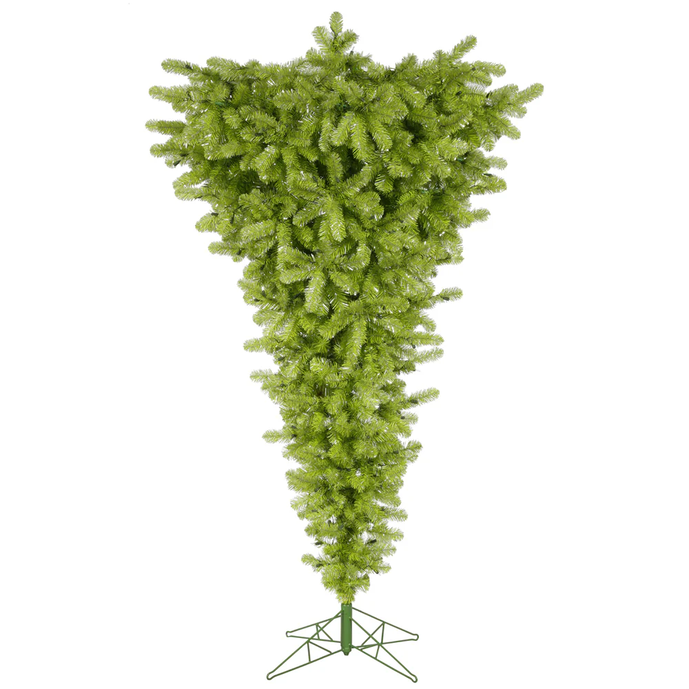 Vickerman 7.5' Lime Upside Down Artificial Christmas Tree Unlit - Cheap-Us